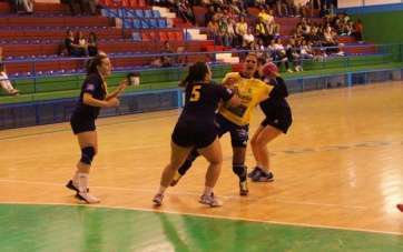 Momento del partido disputado este sábado en el Pabellón Insular Antonio Moreno (Foto TA)