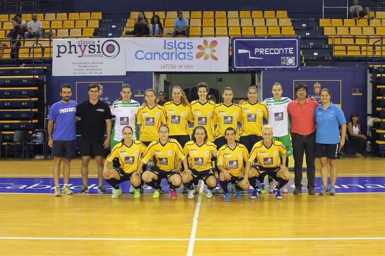 Formación del Preconte Telde, habitual en los últimos partidos (Foto TA)