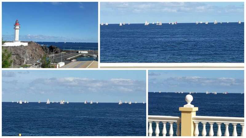 Instantáneas de la regata ARC a su paso por aguas de Telde