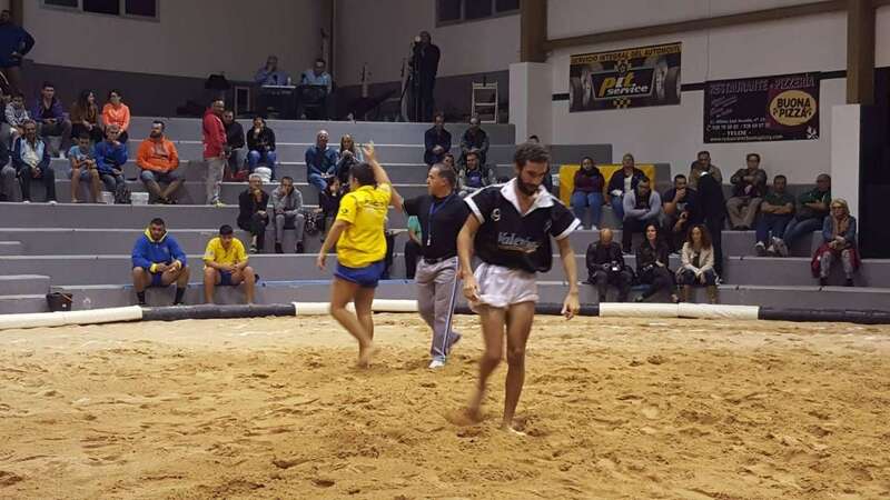 La luchada se celebró en el terrero Amado Díaz Guillén de Las Huesas (Foto TA)