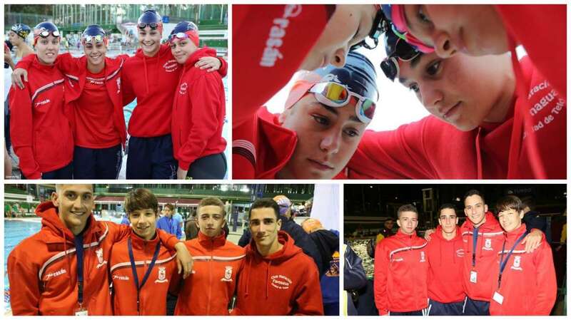 Nadadores del Club Faynagua de Telde (Foto TA)