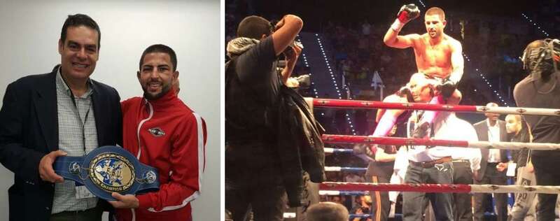 Ferino V tras ganar el combate (Foto TA)