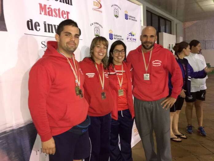 Los triunfadores en el Regional Máster (Foto TA)