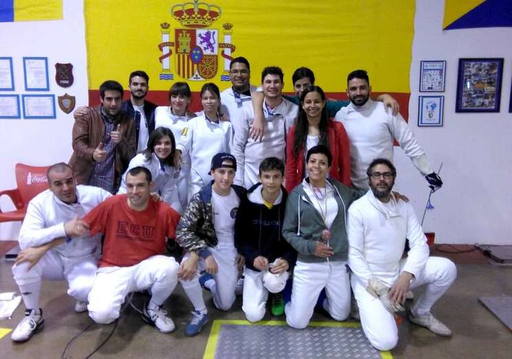 Tiradores del club teldense Ceiscan de la categoría Absoluta (Foto TA)