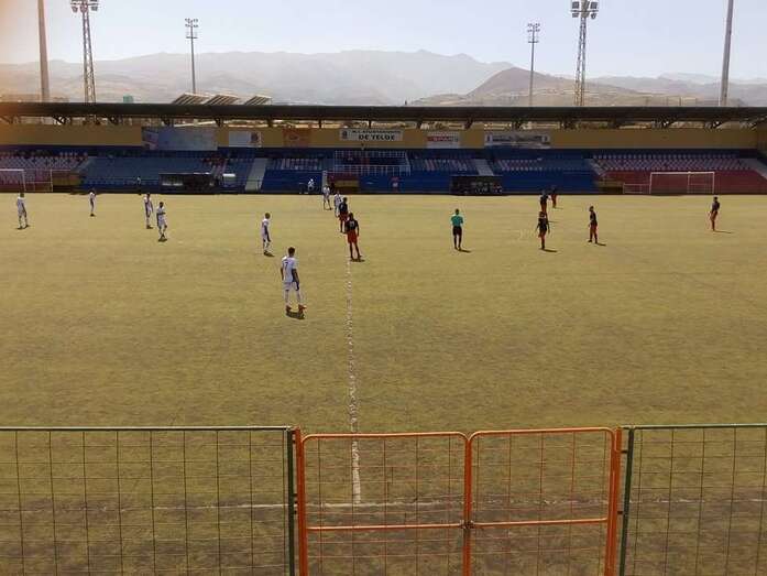 Imagen del partido de ida entre ambos equipos en Telde (Foto TA)