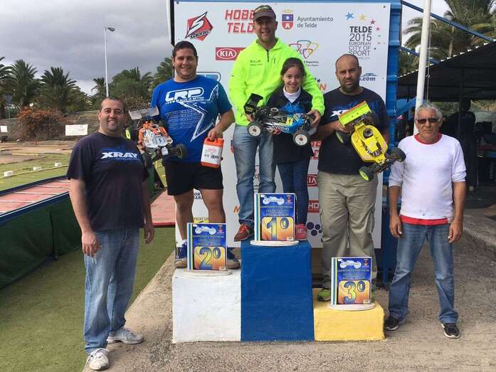 Juan José Llanos, Alex Gabriele y Antonio Sosa en el podio (Foto TA)