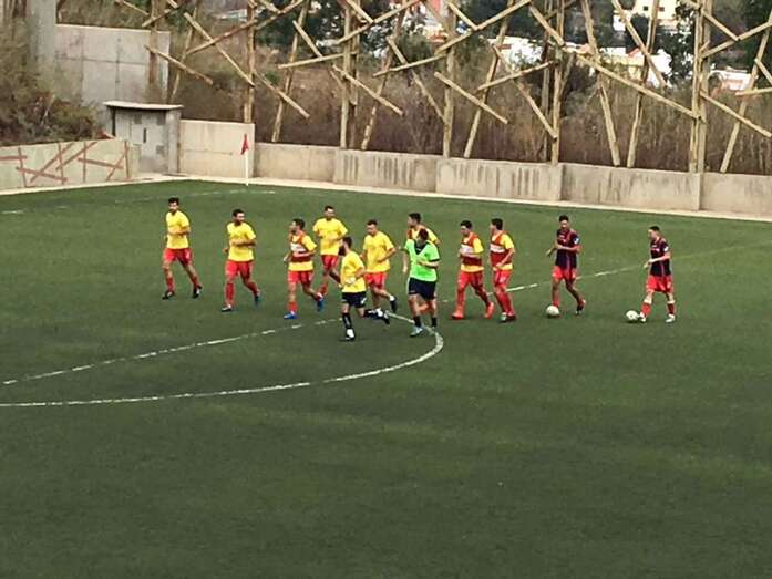Imagen de archivo del partido de ida en Santa Brígida (Foto TA)