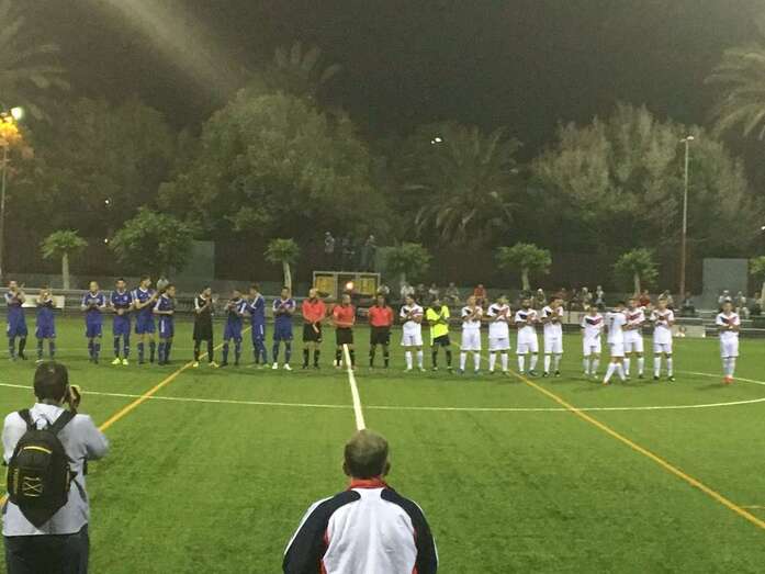 Imagen de archivo del partido de ida jugado en Maspalomas (Foto TA)