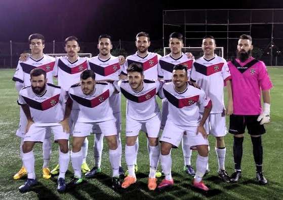 Formación de la UD Telde (Foto José Carlos Vega)