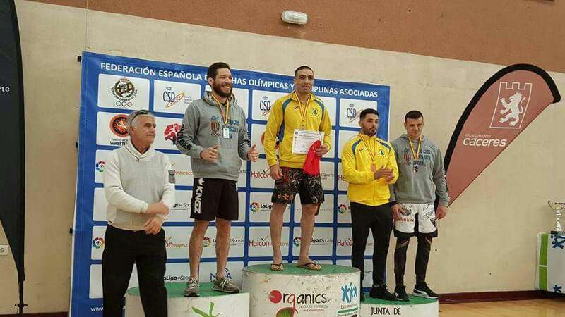 Juanma Suárez, en el podio (Foto TA)