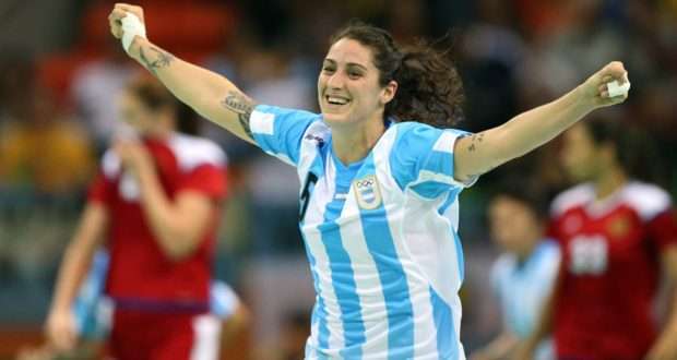 Manuela Pizzo, en un partido con la selección albiceleste (Foto TA)