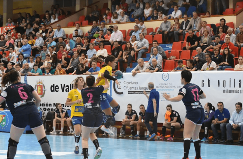 Imagen del encuentro de este sábado entre el Aula Valladolid y el Rocasa (Foto Nacho GonzálezÂ de Garibay)