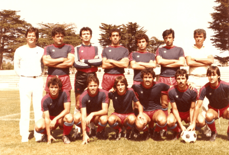 Imagen de una de las alineaciones de la UD Telde en la temporada 1982-1983 (Foto TA)