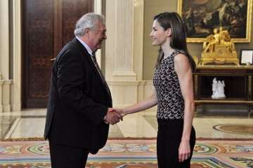 Recepción de la Reina al Rocasa como equipo campeón de la Copa de la Reina (Foto TA)