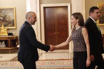 Recepción de la Reina al Rocasa como equipo campeón de la Copa de la Reina (Foto TA)