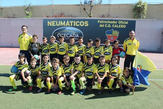 Equipo benjamín del CD El Calero (Foto TA)