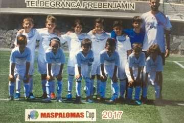 El Teldegranca FC, tercer clasificado en la categoría Prebenjamín.