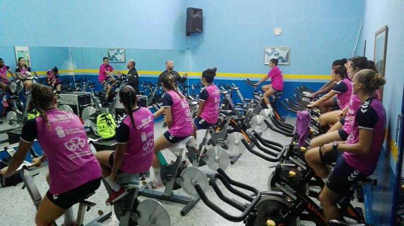 Imagen de la sesión de spinning (Foto TA)