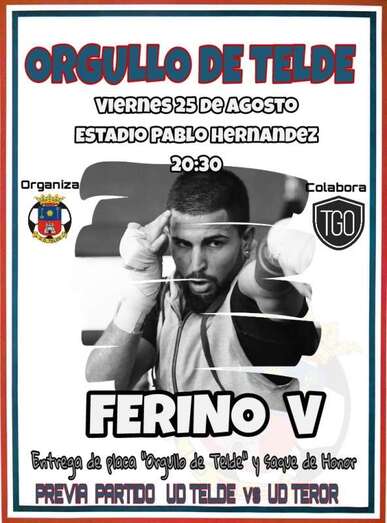 Cartel del partido de esta noche (Foto TA)