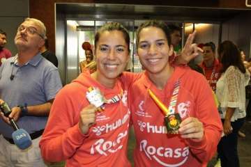 El equipo de supercampeona ya en Telde (Foto TA)