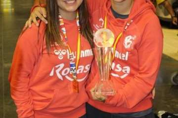 El equipo de supercampeona ya en Telde (Foto TA)