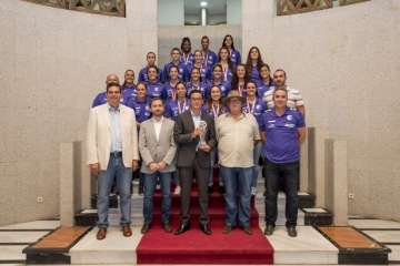 Recepción institucional al Rocasa en el Cabildo de Gran Canaria y en Presidencia del Gobierno de Canarias (Foto TA)