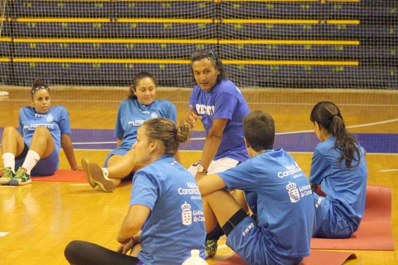 Archivo. Sesión de entrenamiento del Preconte Telde (Foto TA)