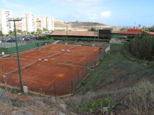 Pistas de tenis de El Cortijo, en Telde (Foto TA)