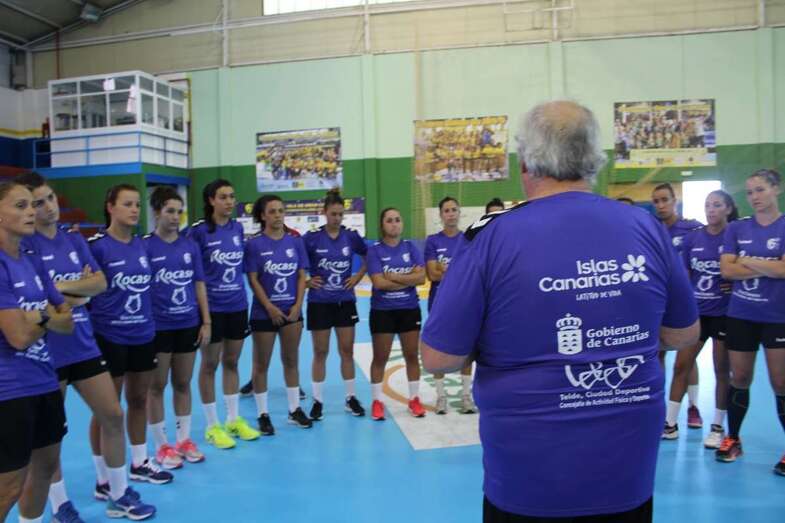 Imagen de archivo de un entrenamiento del Rocasa (Foto TA)