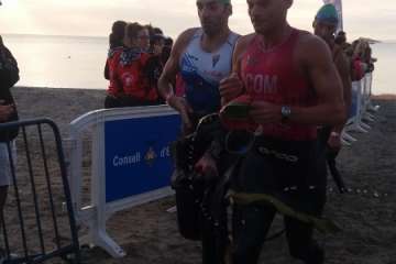 Jonay García, en buena forma en el Ibiza Triatlón (Foto TA)