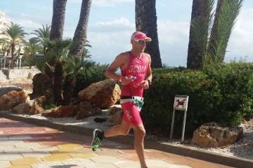 Jonay García, en buena forma en el Ibiza Triatlón (Foto TA)