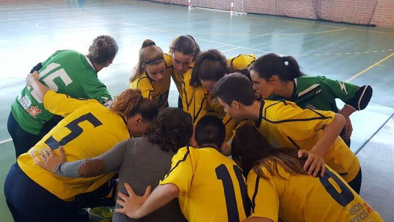 El equipo teldense, en un momento del partido de este sábado (Foto TA)