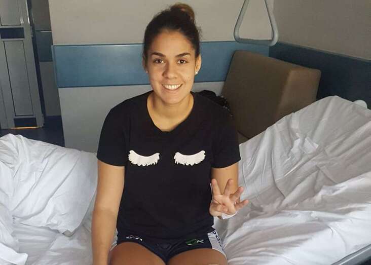 Chaxiraxi Hernández, contenta con el resultado de la operación (Foto TA)