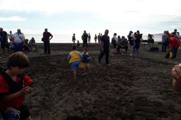 Encuentro Insular de Escuelas de Lucha Canaria en Melenara-Telde (Foto TA)