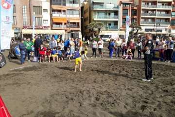 Encuentro Insular de Escuelas de Lucha Canaria en Melenara-Telde (Foto TA)
