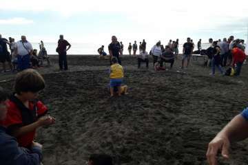Encuentro Insular de Escuelas de Lucha Canaria en Melenara-Telde (Foto TA)