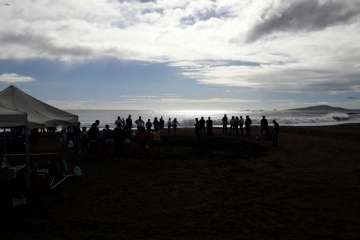 Encuentro Insular de Escuelas de Lucha Canaria en Melenara-Telde (Foto TA)