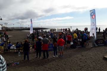 Encuentro Insular de Escuelas de Lucha Canaria en Melenara-Telde (Foto TA)