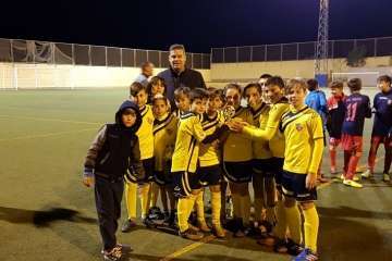 Goles solidarios en El Calero-Telde (Foto TA)