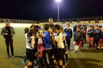 Goles solidarios en El Calero-Telde (Foto TA)