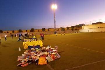 Goles solidarios en El Calero-Telde (Foto TA)