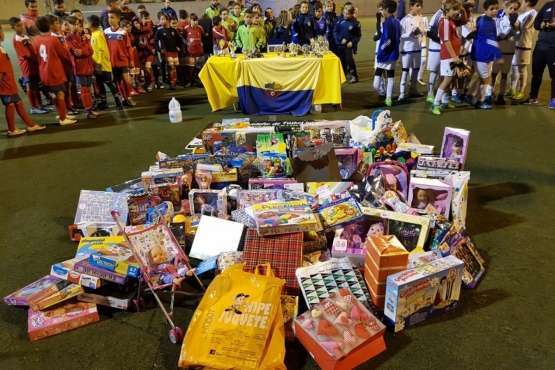 Goles solidarios en El Calero-Telde (Foto TA)