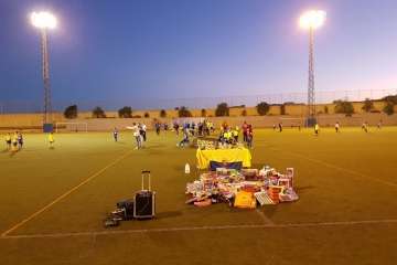 Goles solidarios en El Calero-Telde (Foto TA)