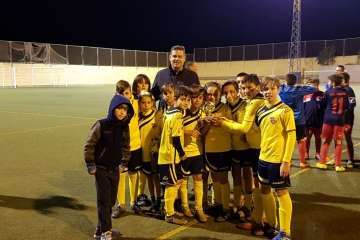 Goles solidarios en El Calero-Telde (Foto TA)