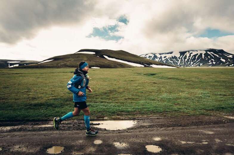 Marcos Yánez, durante su hazaña en Islandia (Foto TA)