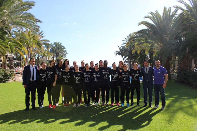 Las jugadoras en el hotel (Foto TA)