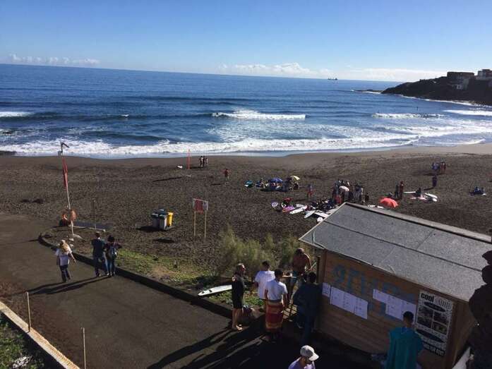 La Playa del Hombre se prepara para la prueba (Foto TA)