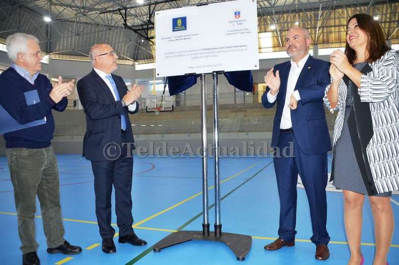 De izquierda a derecha, Carmelo Ramírez, Antonio Morales, Juan Carlos Hernández y Carmen Hernández (Foto TA)