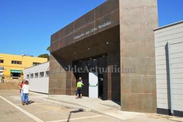 Reapertura del Pabellón Juan Carlos Hernández de Jinámr-Telde (Foto TA)