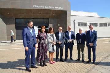 Reapertura del Pabellón Juan Carlos Hernández de Jinámr-Telde (Foto TA)